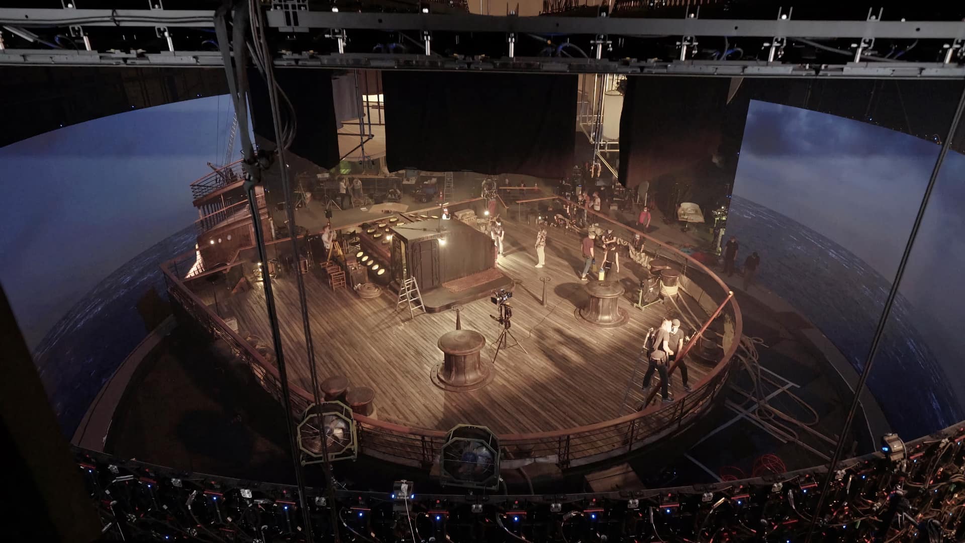 Megapixel VR helps power sets such as this for 1899. Photo Credit: Alex Forge / NETFLIX