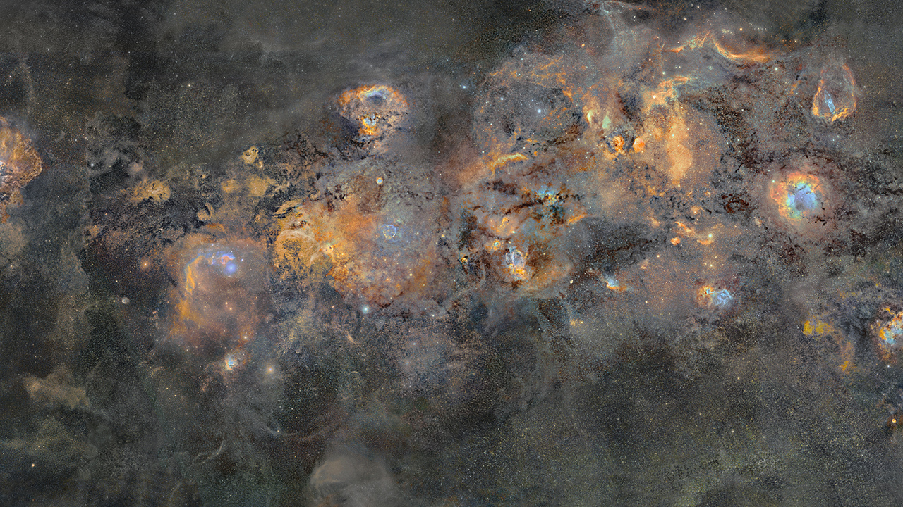 Part of the incredible image of the Milky Way taken by JP Metsavainio. Image: JP Metsavainio.
