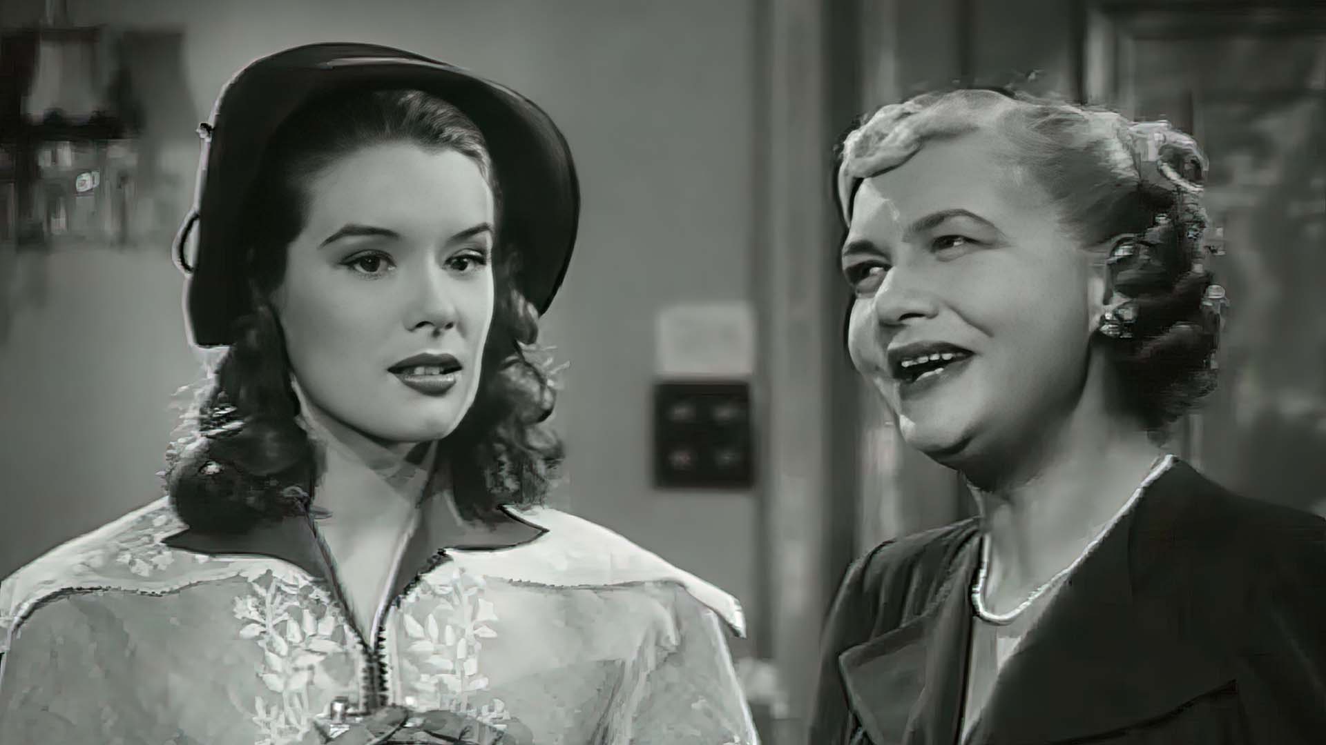 Joyce Barbour and Sally Ann Howes in Stop Press Girl (1949).