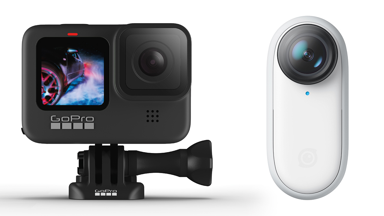 What are the main differences between the key action cameras on the market? Image: GoPro and Insta360.