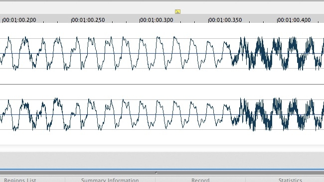 Waveform from Sound Forge Mac.