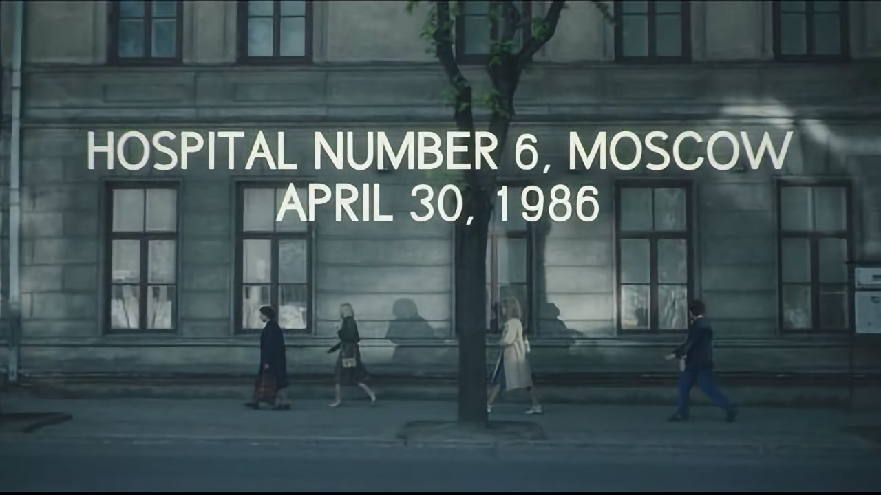 The titles for Chernobyl look like they were hand-lettered onto the side of a low-rent industrial unit in about 1982.