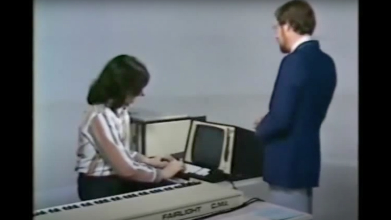 Fairlight CMI, making one of its first appearances in 1980.