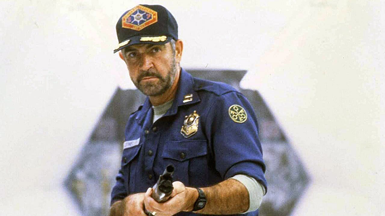 Sean Connery in Outland.