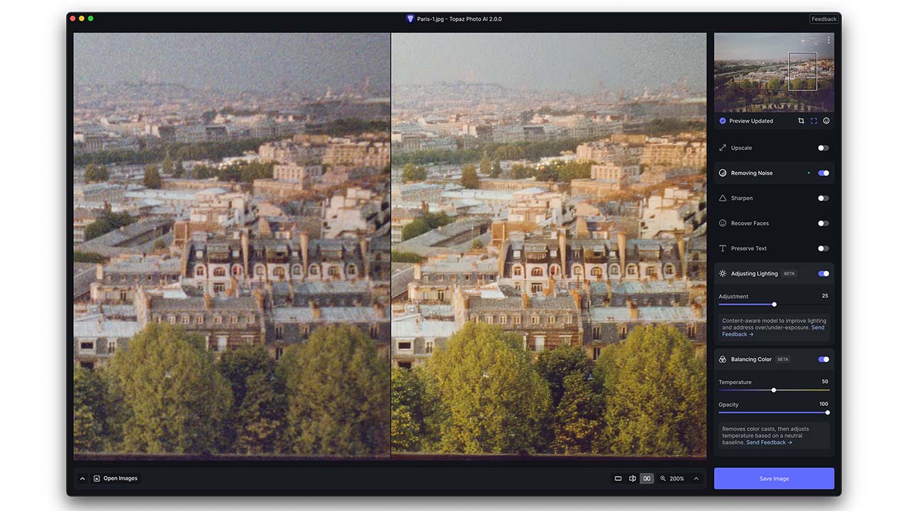 Topaz Photo AI is capable of bringing back even the grainiest of photos